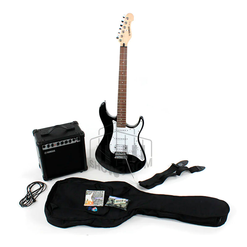 Paquete Yamaha de Guitarra Eléctrica, amplificador y accesorios EG112GPIIBL Negro